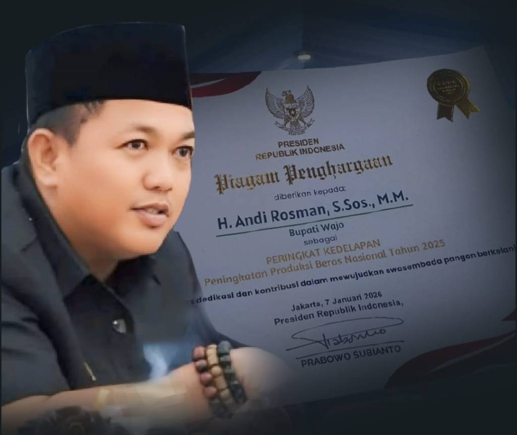 Bupati Wajo Raih Penghargaan Nasional dari Presiden, Ketua Komisi II DPRD Beri&nbsp;Apresiasi